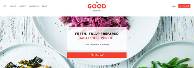 The Good Kitchen homepage
